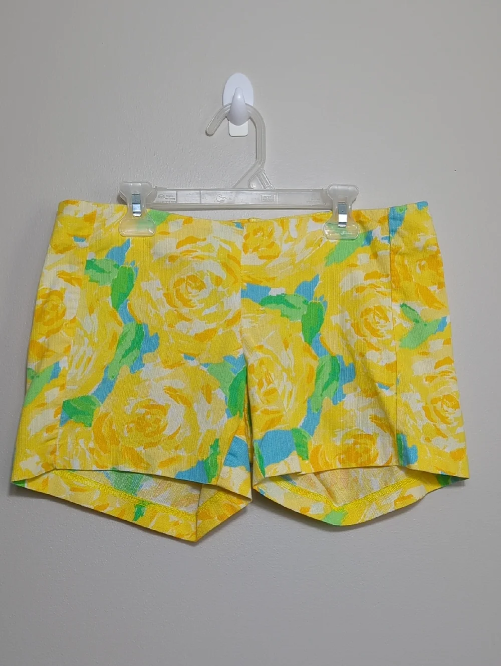 Lilly‎ Pulitzer Deenie Shorts First Impression Sunglow Yellow Floral Size 0 Zero